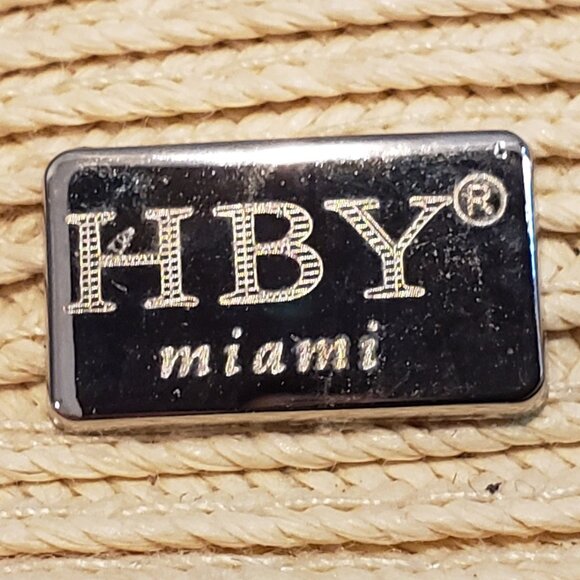 HBY Miami 100% Paper Straw Hat with Chin Strap - Picture 3 of 11